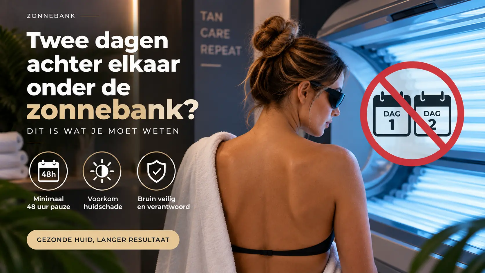Kan je twee dagen achter elkaar onder de zonnebank?